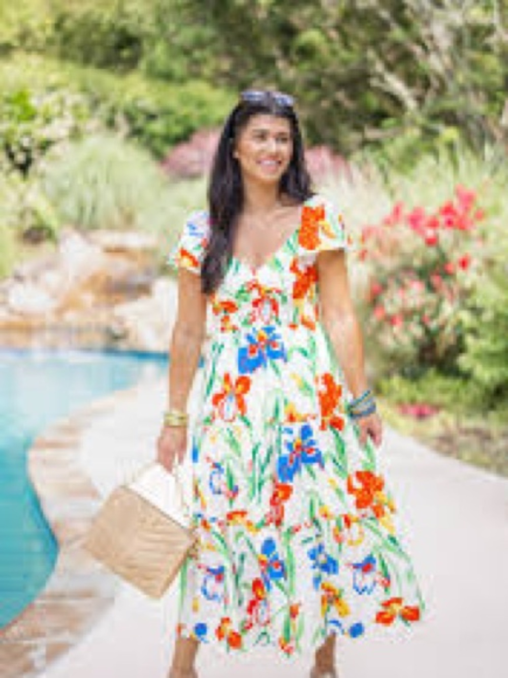 BloomChic Floral Midi Dress Plus Size | Flowy Boho | Spring Summer
